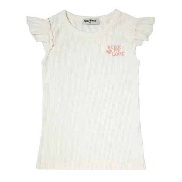 Samarreta amb volants “Born to love”