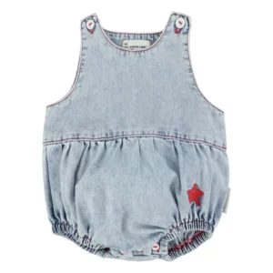 Pelele sense mànigues light denim